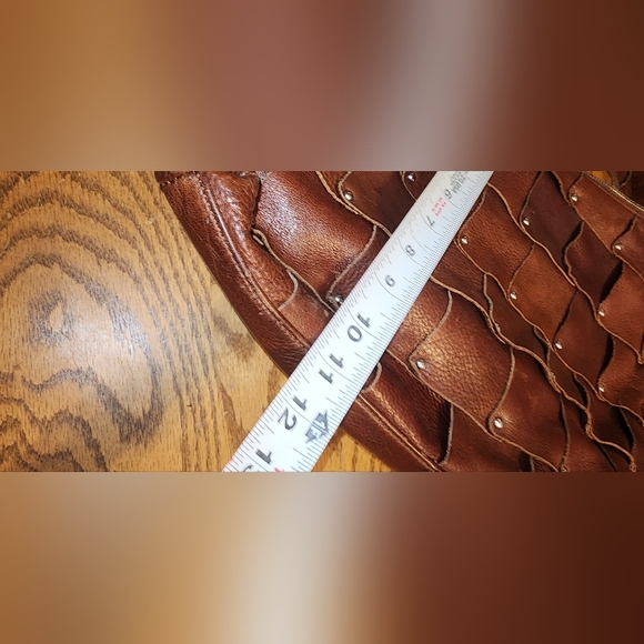 B MAKOWSKY EUC BROWN LEATHER HOBO BAG - Picture 9 of 9